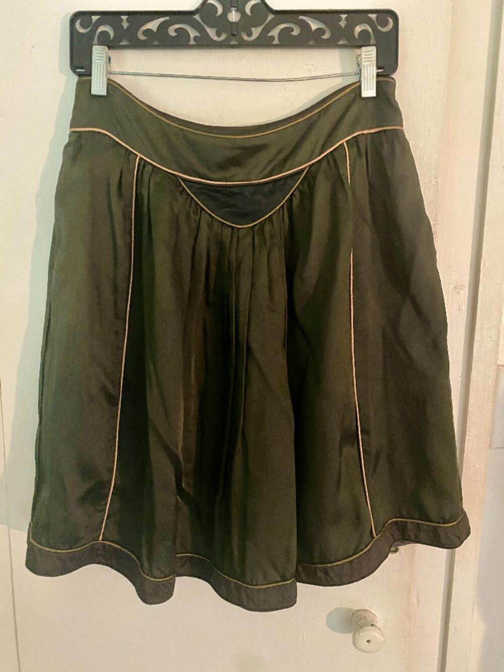 Isabel Marant Art Deco Style Satin Skirt